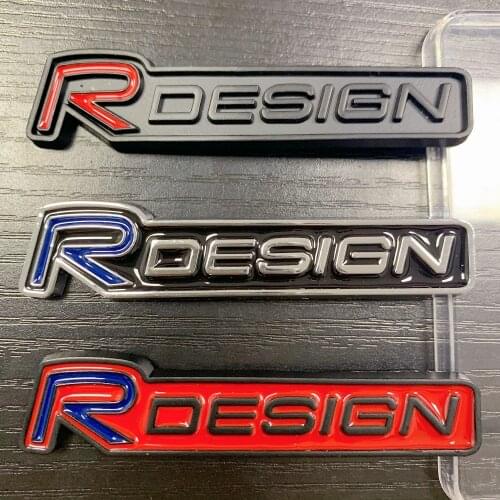 10pcs Car 3D metal RDESIGN logo Sticker Badge Emblem Styling for Volvo R DESIGN XC90 S60 CX60 S80 V40 S40 XC70 V60 XC40 V90