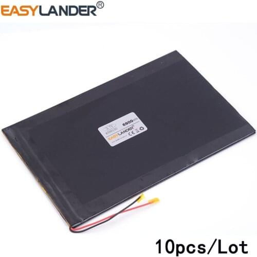 10pcs/Lot 3.7V 6900mAH 4599150 lithium Li ion polymer rechargeable bat for DIY tablet pc Power mobile Power bank video game
