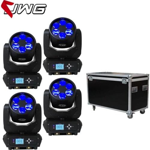 4pcs/flycase Factory Price Bee Eye 6x25W LED Beam Stage Moving Head Light for Wedding Disco Party