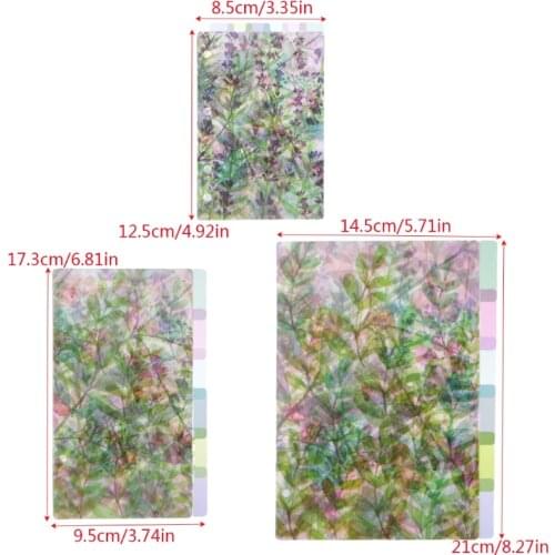 A5 A6 A7 Catoon Clear Divider Index Pages Classified Sorter For 6-Holes Binder R91A