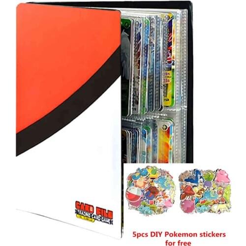 240PCS Game Pokemon Cards Album Book Cartoon Anime Card DIY Collectors Loaded List Holder Capacity Binder Folder Toys For Kids