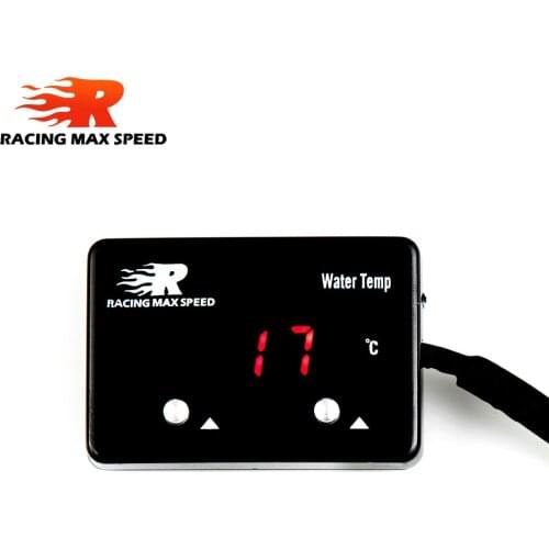 12v dc auto digital Celsius temp Meter red display digital water temperature gauge with 1/8 npt sensor