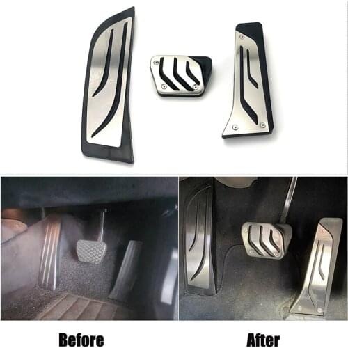 Car Pedal Cover Fit For BMW F30 F31 316i 318d 320i 328i 335i F20 F21 New 1 2 3 Series Brake Accelerator Fuel Footrest Pedals RHD