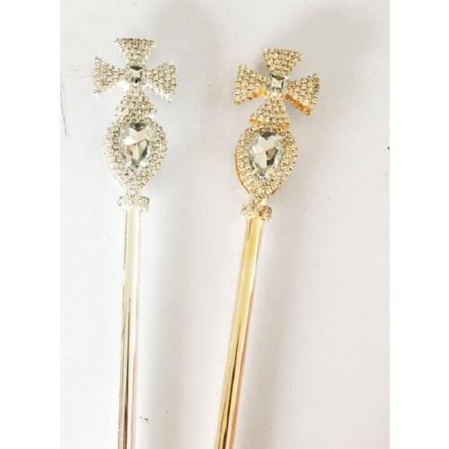 British Cross Diamond Royal Scepter . animation game magic Scepter. queen walking stick gift