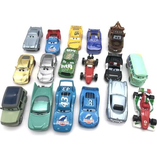 Disney Pixar Cars 2 3 Lightning 40 Style Mcqueen Mater Jackson Storm Ramirez 1:55 Diecast Vehicle Metal Alloy Boy Kid Toys Gift