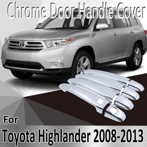 For Toyota Previa Tarago Estima Aeras XR50 2006~2019 Styling Stickers Decoration Chrome Door Handle Cover Refit Car Accessories