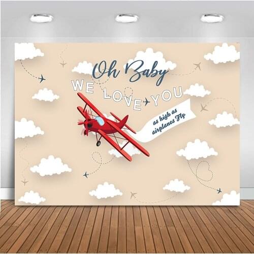 Photography Backdrop Newborn Baby Shower Cartoon Background for Photo Studio Party Decoration Banner Printed 523