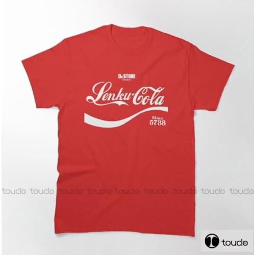 New Dr Stone Senku Cola Unisex Black Tshirt Men T Shirt Retro Graphic T Shirts 100% Cotton T-Shirt Man Woman Tees Tops