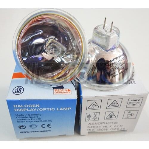 Xenophot 64634 HLX EFR 15V 150W GZ6.35 Halogen Display/Optic Lamp for Endoscope Microscope Metal Halide Lamp Bulb Pointolite
