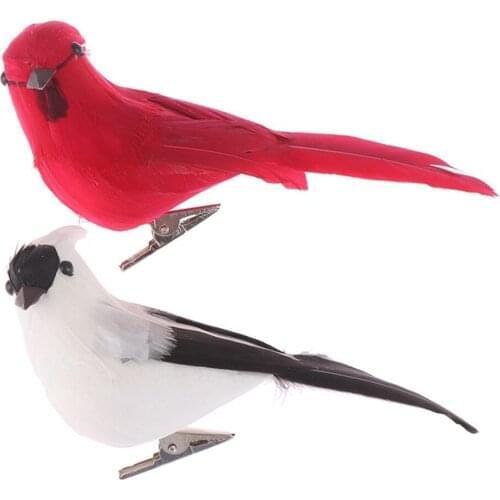 Artificial Handcraft Simulation Foam Feather Parrots Imitation Bird Model Props for Home Outdoors Garden Wedding Decoration Part