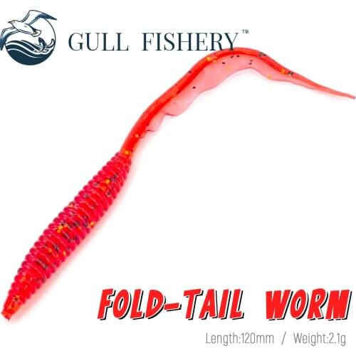 GULL FISHERY 2020 15PCS/12cm Soft Bait Fishing Lure Jig Wobbler Soft Worm Carp Bass Pesca Fishing Bait Pike Artificial Silicone