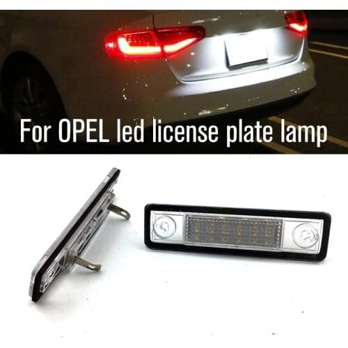 2pcs Led Car Number Licence Plate Light Lamp For Vauxhall Opel Astra G Vectra B Tigra Zafira A Carlton Corsa B Omega-A Signum