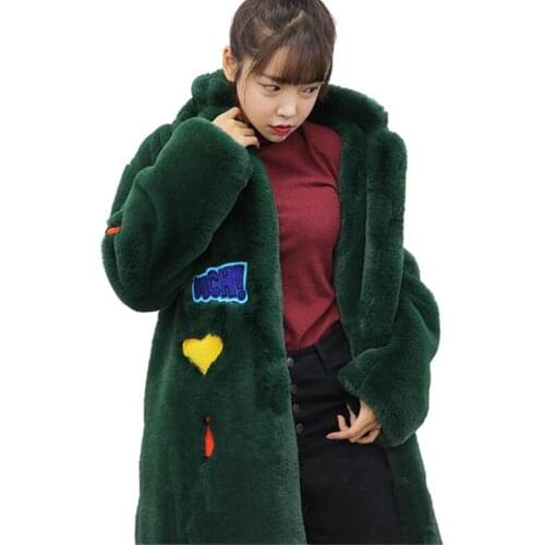 MLUOLANC Long Fur Coats