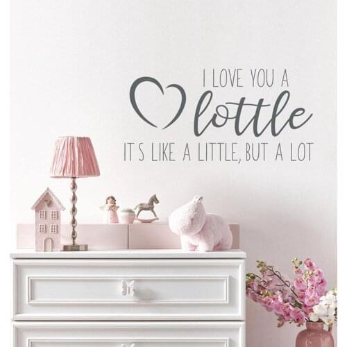 Makeyes I Love You Quotes Wall Stickers Heart Pattern Wall Decal Home Livingroom Art Decoration Vinyl Design Love You A Lot Q210