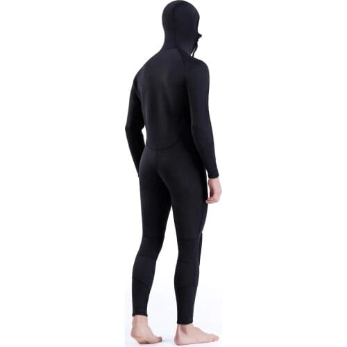 3mm Neoprene Wetsuit mens Hooded Diving suit men Long-sleeved snorkeling Spearfishing One piece Wetsuit winter thermal Swimsuit