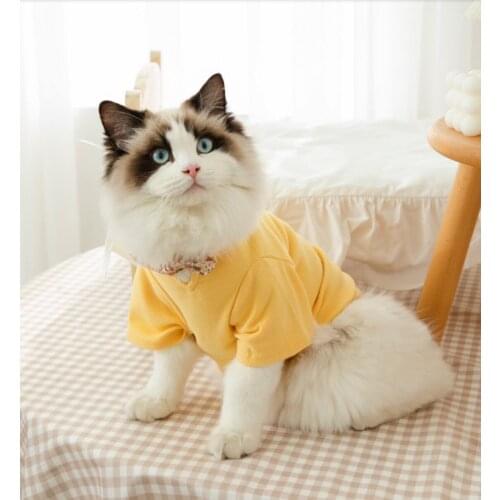 Clothing for cat Rompers Cotton Pet Clothes for Cat