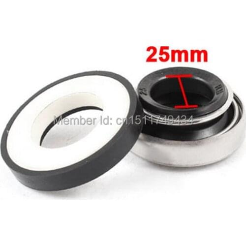 Single Coil Spring Water Pump Mechanical Shaft Seal 25mm Diameter