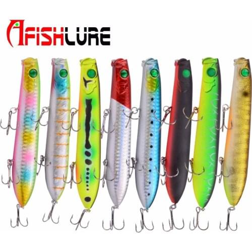 Floating Popper Top Water Bait 125mm 25g Popper Fishing Lure Isca Pesca Artificial Leurre De Peche Lures Fake Bait Bass Fishing