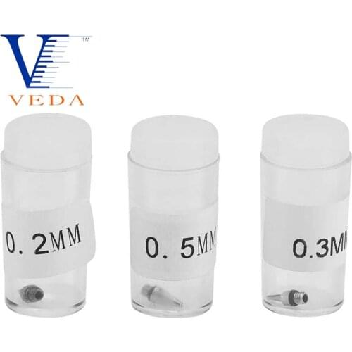 VEDA Nozzle Replacement for Airbrush 5pcs 0.2/0.3/0.5mm Airbrush Nozzle Accessories Painting Machine Gravity Feed Parts Tools