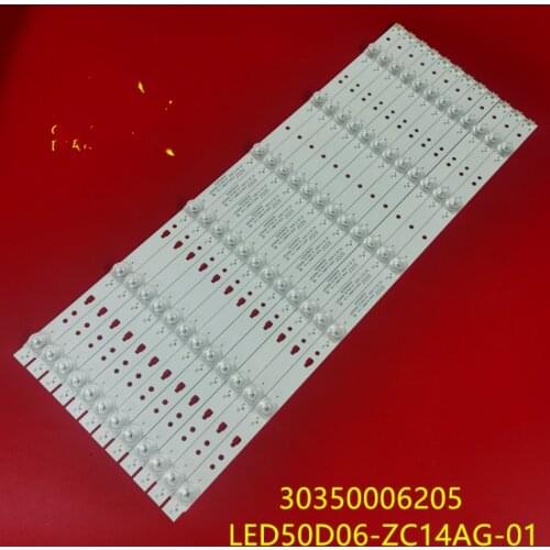 LED backlight strip(12) for MTV-5031LTA2 LT-50EM76 50C550 P50FN117J LED50D6-ZC14-01 LED50D06-ZC14AG-01 V500HJ1-PE8 PLDED5068A-E