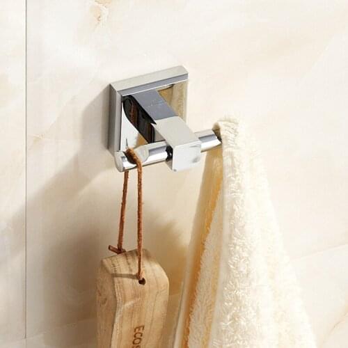 Vidric Golden Brass Clothes hooks Kitchen Double hooks living room wall hanging door rear hook for cap,coat,Clothes,bath towel