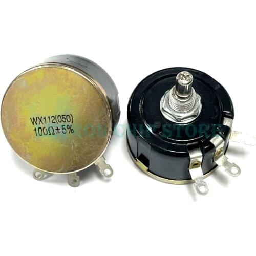 WX112 (050) 5W Single Circle Wire Wound Potentiometer 100R 220R 330R 470R 1K 2.2K 3.3K 4.7K 5.6K 6.8K 10K 22K 33K 47K ohm WX050