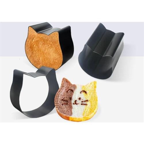 Cat Shaped Toast Box Non Stick Bread Cat Head Cat Shaped Toast Box Cute Bread Cat Type Toast Aluminized Iron Plate Cake Mould