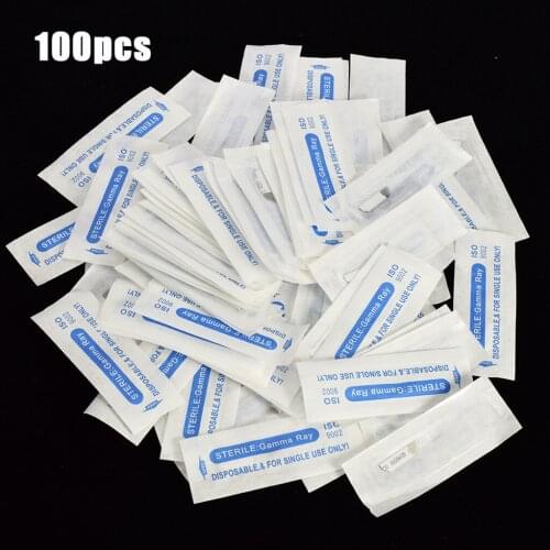 100pcs Disposable Tattoo Needles Permanent Makeup Microblading Blades 15pins