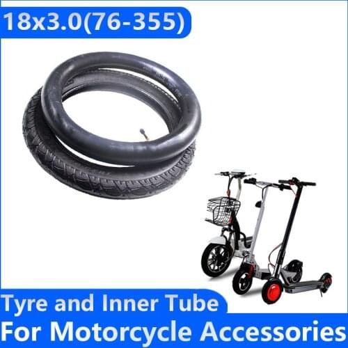 18*3.0 outer tyre inner tube 18x3.0 Off-road tire 76--355 tube fits for 18 inch Electric vehicle electric tricycle wheel