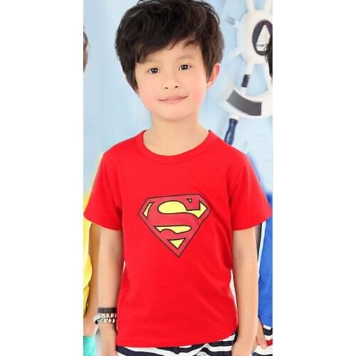 2019 summer Girls boys t-shirts Children Baby Blouse kids clothes red cartoon cotton Tops&Tees