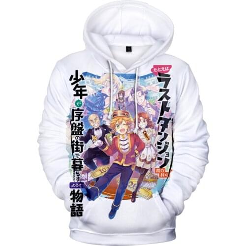 2021 Suppose a Kid From the Last Dungeon Boonies Moved to a Starter Town Hoodies Anime Sweatshirt Unisex Clothes Kids Hoodie