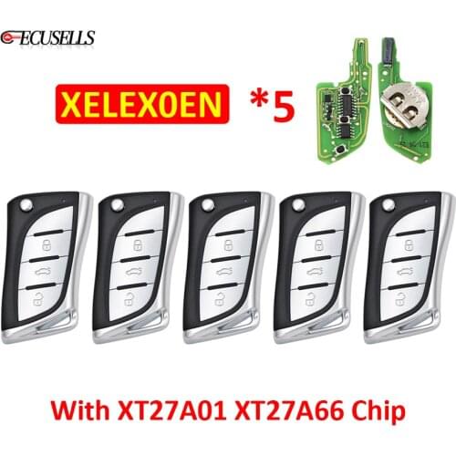 5Pcs/Lot Xhorse XELEX0EN VVDI Super Remote Key with XT27A01 XT27A66 Chip for VVDI2 / VVDI MINI Key Tool / VVDI Key Tool Max