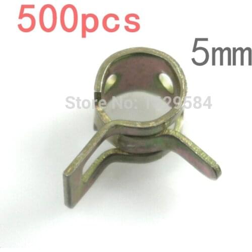 500 pcs / pack 5 mm Vacuum Spring Clips Action Hose Clamps