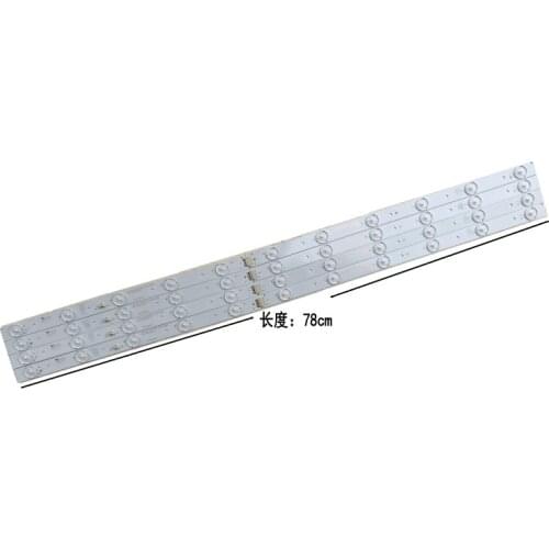 6Pieces/lot 40 inch 11 Lamp Bead LCD TV backlight TV lamp strip Haier general lamp bar TV lamp strip aluminum substrate 78CM