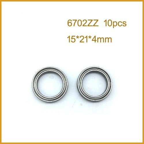 6702ZZ Bearing ABEC ( 10PCS ) 15x21x4 mm Thin Section 6702 ZZ Ball Bearings 6702 ZZ 6702z