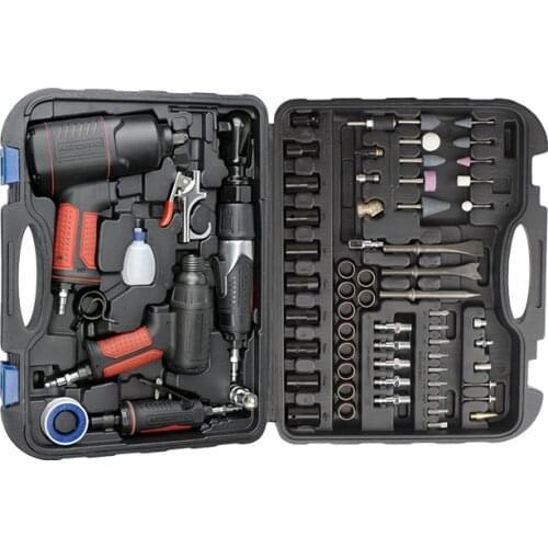 71 Pieces Air Tool Kit Air Impact Wrench Die Grinder AP7871 Ratchet Wrench Air Twin Hammer Pneumatic tool kit