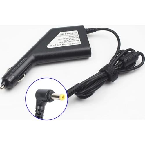 Car Charger Adapter 19V 4.74A 90W power Laptop Charger for Acer Aspire TravelMate Aspire One