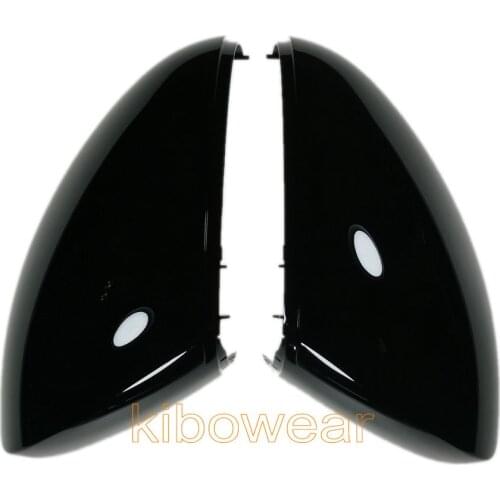 Side Wing Mirror Caps Cover for VW Tiguan MK1 I 1 for Skoda Yeti Sharan 2009 2010 2011 2012 2013 2014 2015 Replace Black Pair