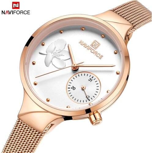 2021NAVIFORCE Watches Womens Brand Top Luxury Water Ressistance Wrist Watch Date Display Clock Gift For Girl Relogio Feminino
