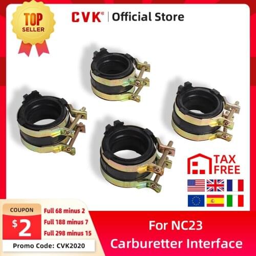 CVK 4PCS install Adapter Interface Carburetter Manifold Intake Pipe Connector Glue For Honda CBR400 MC23 CBR400RR NC23