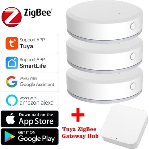 4/1 Pcs Tuya Zigbee Temperature Humidity Sensor Detector Home Hygrometer Thermometer Support Alexa Google Home Smart Home