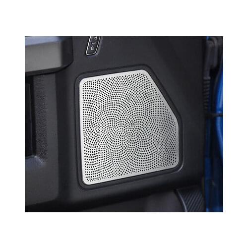 Door Speaker Decorative Mesh Cover Trim 4pcs For Ford F150 F-150 2015-2017