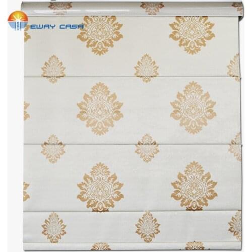 EWAY CASA 100% Blackout Coating Waterproof Roman Curtains for kitchen Roman Shades Roman Blinds on Window Bedroom No.RC_RM_02