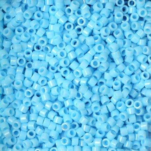 FAIRYWOO 5 Grams/Bag Miyuki Glass Bead DB725 Sky Blue Color Beads Delica Seedbead 11/0 Crystal Beads Mexican Jewelry Charms Bulk