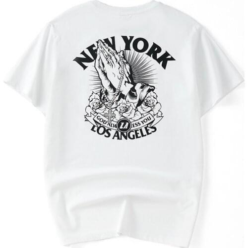 2021 Summer Letter Print T-shirt Men 100% Cotton Black White Short Sleeve T shirt Streetwear Plus Size Mens Clothing Top Tees