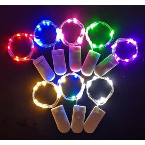 20pcs 2M 5M LED String Lights Silver Wire Christmas Garlands Festoon Led Fairy Lights Christmas Decorations for Home Room Tree