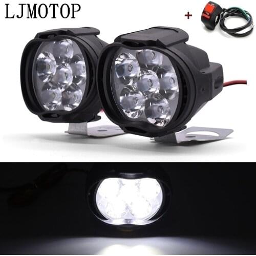 Hot Motorcycle Led Lamps Waterproof Fog Spot Headlight 10W With Switch For Yamaha XT1200Z SUPER TENERE FZR 600 FZ600 FZR400
