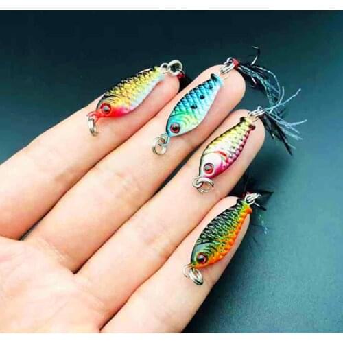 1PCS/new Product with Feather Lead Fish Road Sub-bait Hard Bait 2.5cm/5.3g Full Water Artificial Realistic Bait Fishing Gear