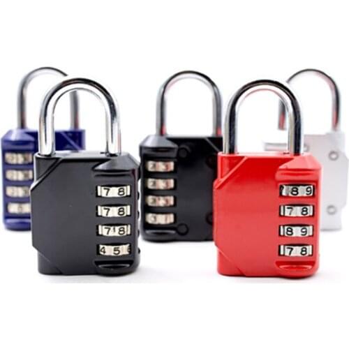 KPIOCCOK Password Lock 4-Digit Password Swimming Pool Gym Zinc Alloy Travel Luggage Padlock Anti-Theft High Security Padlocks