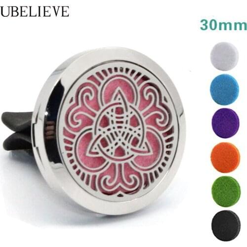 Fashion Aromatherapy Car Vent Clip Diffuser Locket Hollow Car Freshener Clip Magnet Essential Oil Diffuser Locket For Car